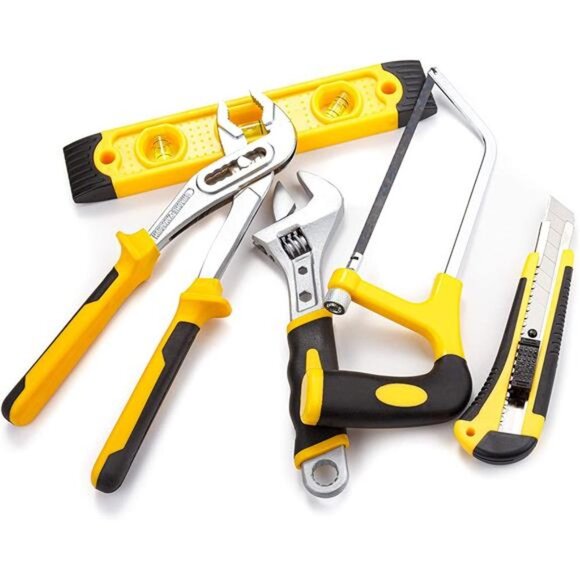 218 Piece Tool Set General Household Hand Tool Kit with Plastic Toolbox Storage - Picture 4 of 6